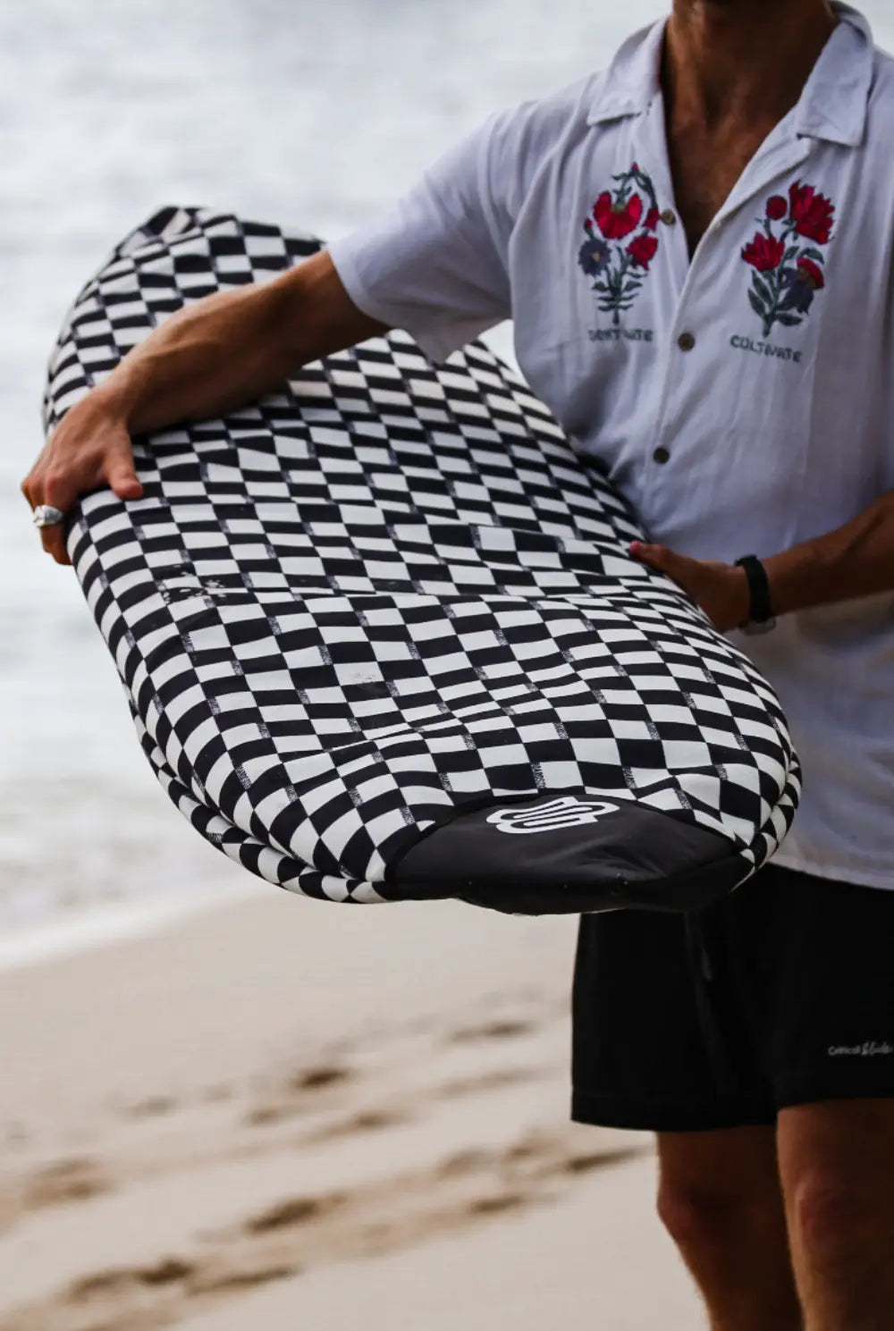 Checks Longboard - Boardsox Canvas Surfboard Cover BoardSox
