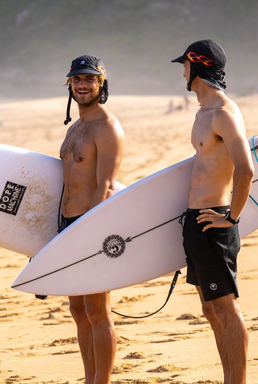 Boardsox mates together on the beach