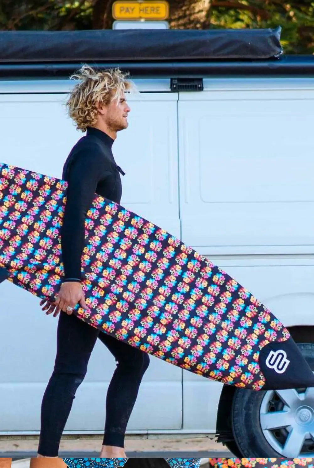 Alien Flower Love  - Short - Boardsox Canvas Surfboard Cover BoardSox