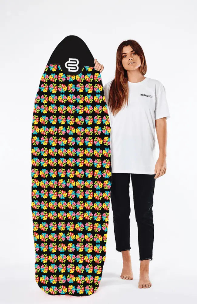 Alien Flower -  Boardsox Canvas Surfboard Cover – Mid length Surfboard   - BOARDSOX®BoardSox Surfboard Cover