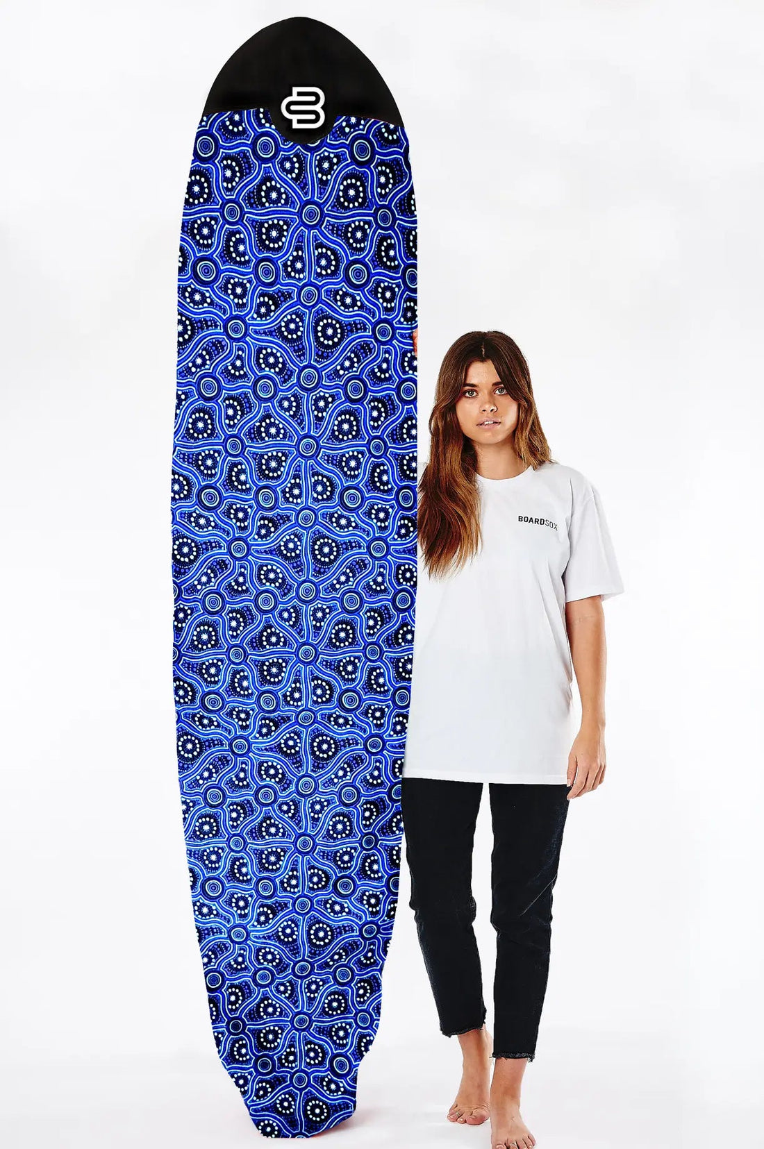 Saltwater Dreamtime Boardsox recycled canvas surfboard cover
