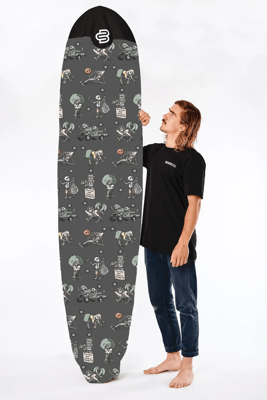 Skeletor Boardsox recycled canvas surfboard cover